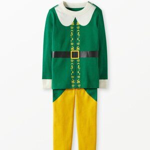 Hanna Andersson Buddy the Elf Costume Long John Pajamas Set Size 2